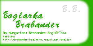 boglarka brabander business card